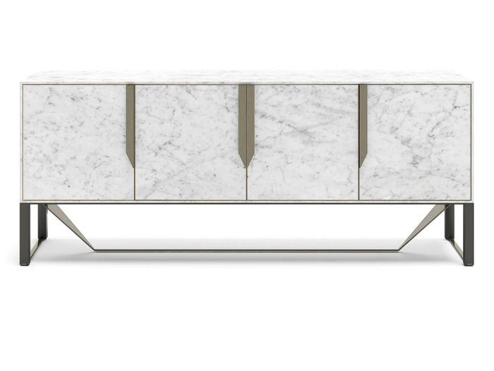 PRISMA - Marble sideboard with doors _ Capital Collection